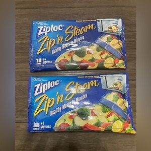 Ziploc‎ Zip N Steam Cooking Microwave Bags 2 Pack
